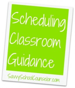 Check out Savvy School Counselor to print a copy of the schedule form!