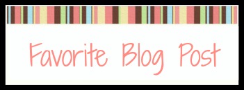 Favorite Blog Post