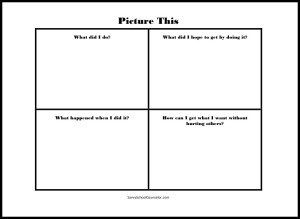 "Picture This"- Activity Sheet to support the book Tough! by Erin Frankel- savvyschoolcounselor.com