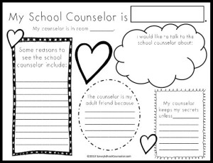 FREE TpT Download- My School Counselor Activity