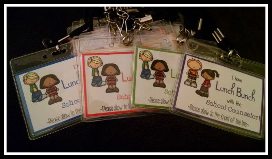 Facebook Fan Freebie - Lunch Bunch Tags - Inspired by Ms. Sepp's Counselor Corner